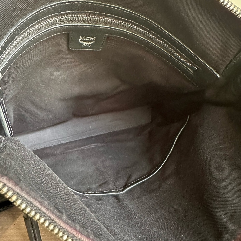 MCM Black Leather Crossbody Bag, Very Good Condition - Picture 10 of 12